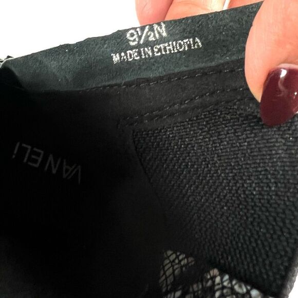 Vaneli  Mariel Black Napa Leather Ankle Boots - Picture 9 of 13